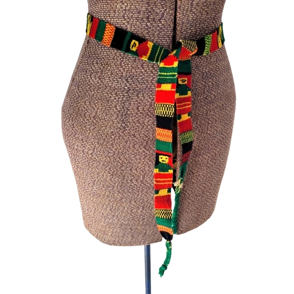 South American woven wrap belt - Picture 1 of 5